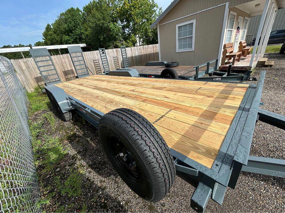 2025 GPS 22’ Heavy Duty 14k Equipment Trailer w/ Spring Loaded Ramps ...