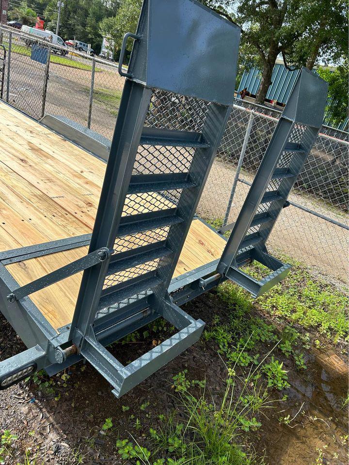 2025 GPS 22’ Heavy Duty 14k Equipment Trailer w/ Spring Loaded Ramps ...
