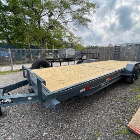 2025 GPS 24’ Heavy Duty 14k Equipment Trailer w/ Spring Loaded Ramps