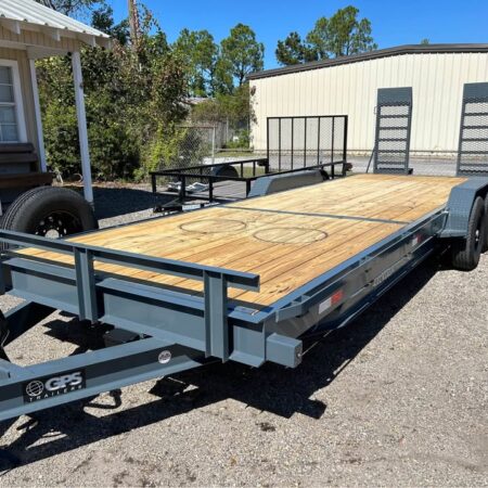 2025 GPS 24’ Heavy Duty 16k Equipment Trailer w/ Spring Loaded Mesh Ramps