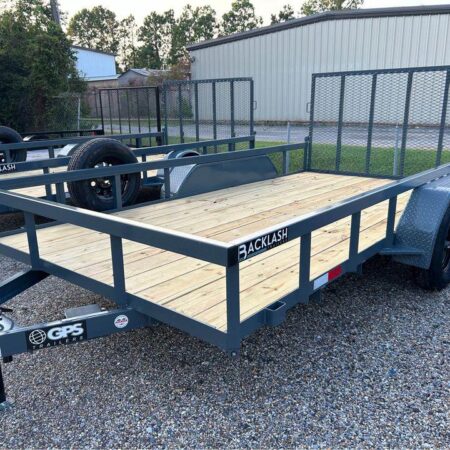 2025 GPS 7x14 Heavy Duty 7k Tandem Trailer w/ Shock Assist Gate