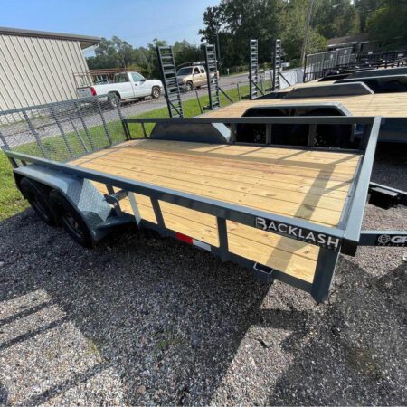 2025 GPS Heavy Duty 7x14 Tandem Axle 7k Dovetail Utility Trailer w/ Shock Assist Gate