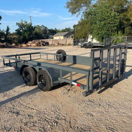2025 GPS 7x16 Heavy Duty 7k Tandem Axle Utility Trailer w/ Dovetail
