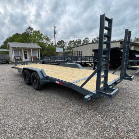 GPS 20’ Heavy Duty 10k Equipment Trailer w/ Spring Loaded Ramps