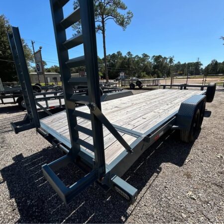 GPS 20’ Heavy Duty 14k Equipment Trailer w/ Spring Loaded Ramps