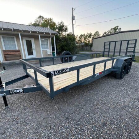 2025 GPS 7x20 Heavy Duty 10k Tandem Axle Utility Trailer w/ HD Gate