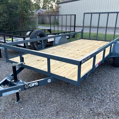 6x12 Heavy Duty Single Axle Utility Trailer w/ Shock Assist Gate